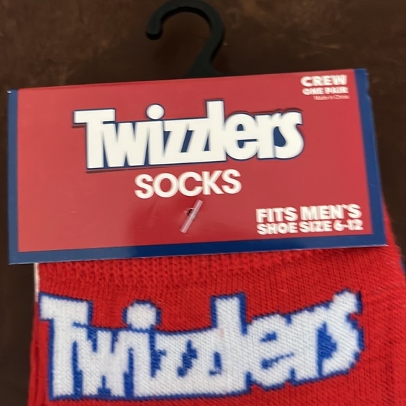 Twizzlers let’s red novelty, crew socks - Picture 3 of 5